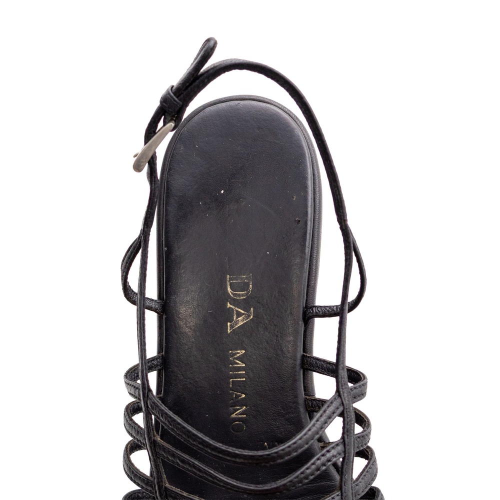 Prada Black Leather Cage Strappy Platform Sandals Women's US 7.5 EU 38 Italy - Picture 11 of 11